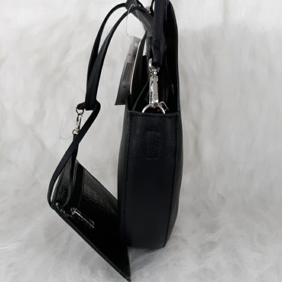 Style Collective Black Tote Purse wi. Wristlet NWT - Picture 6 of 8